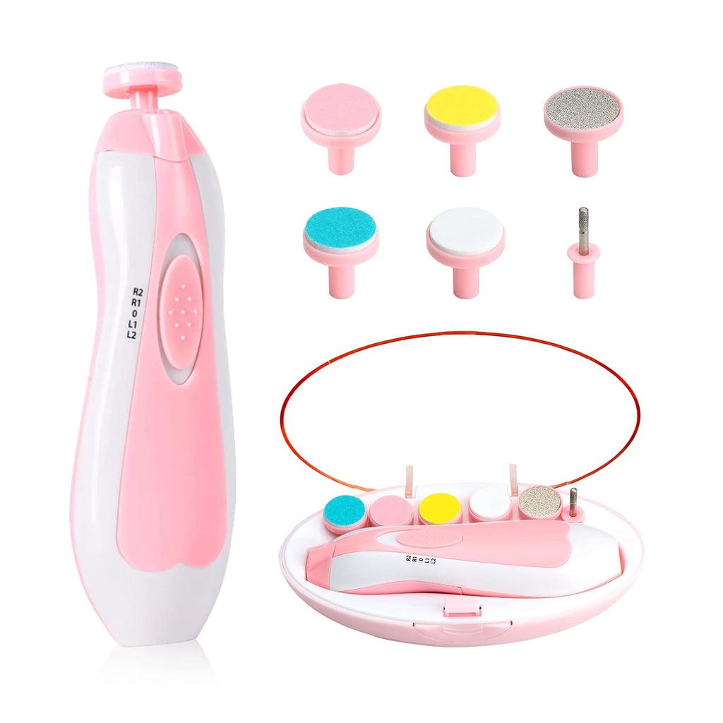 Electric baby Nail clipper LED Light Baby Nail Trimmer Baby Care Set