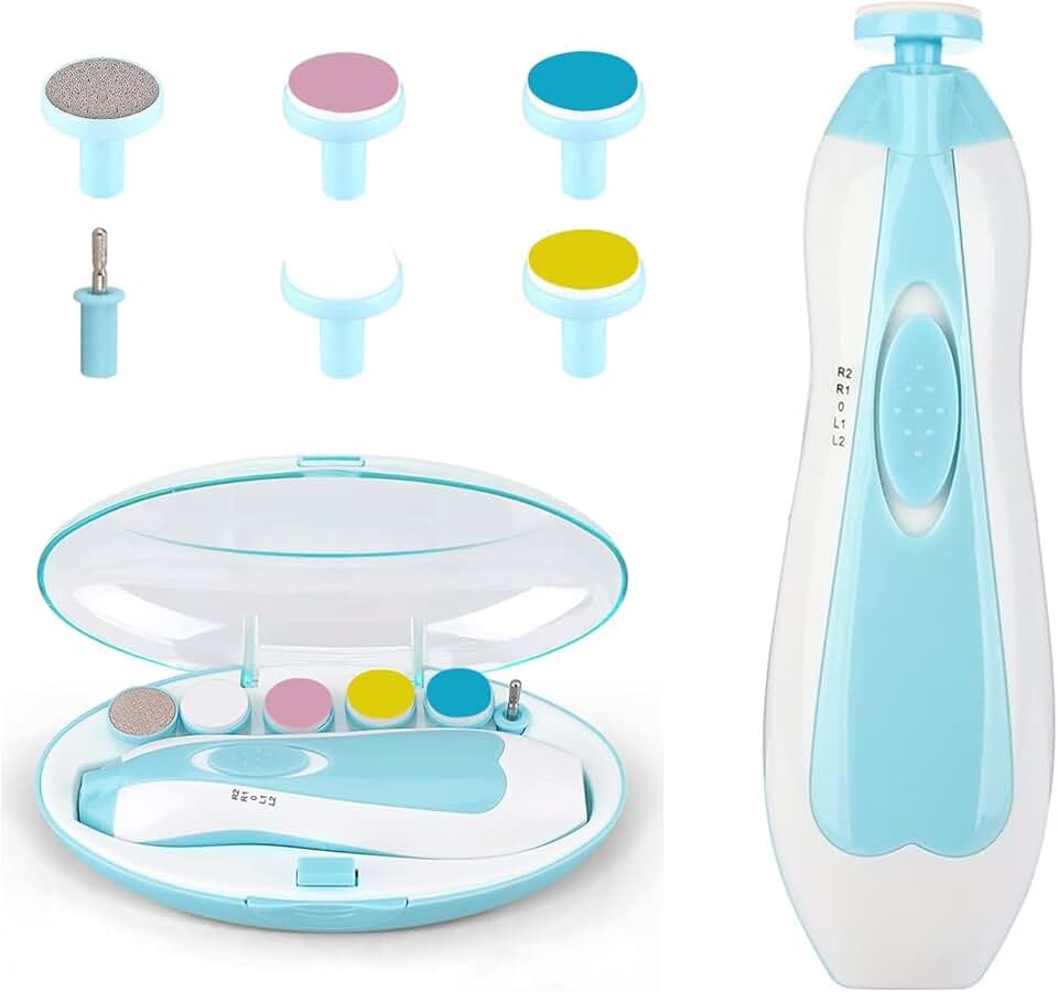 Electric baby Nail clipper LED Light Baby Nail Trimmer Baby Care Set