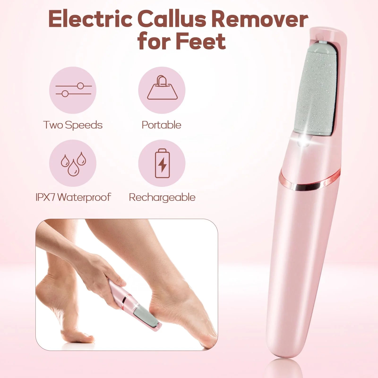 ArvenaBeauty™ SilkStep Electric Callus Remover – Smooth, Soft Feet in Minutes