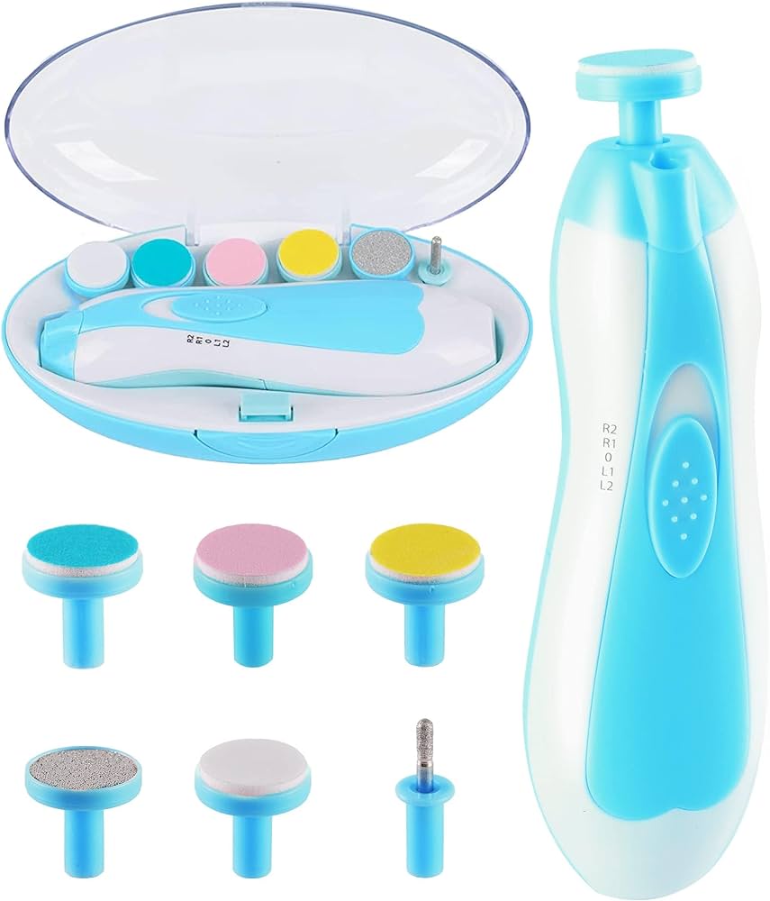 Electric baby Nail clipper LED Light Baby Nail Trimmer Baby Care Set