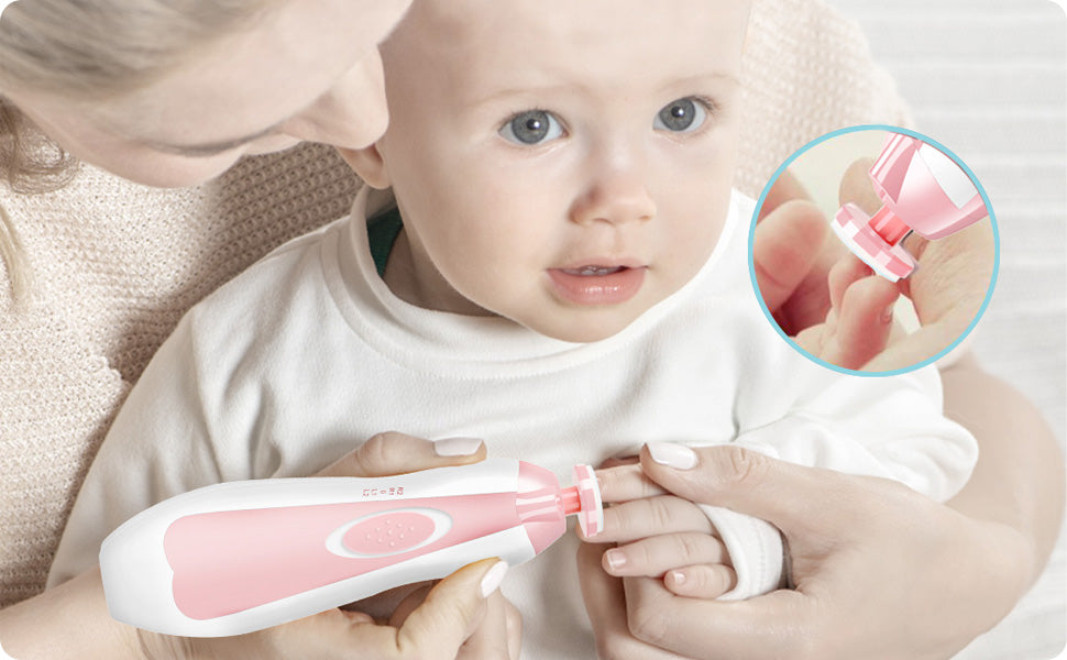 Electric baby Nail clipper LED Light Baby Nail Trimmer Baby Care Set