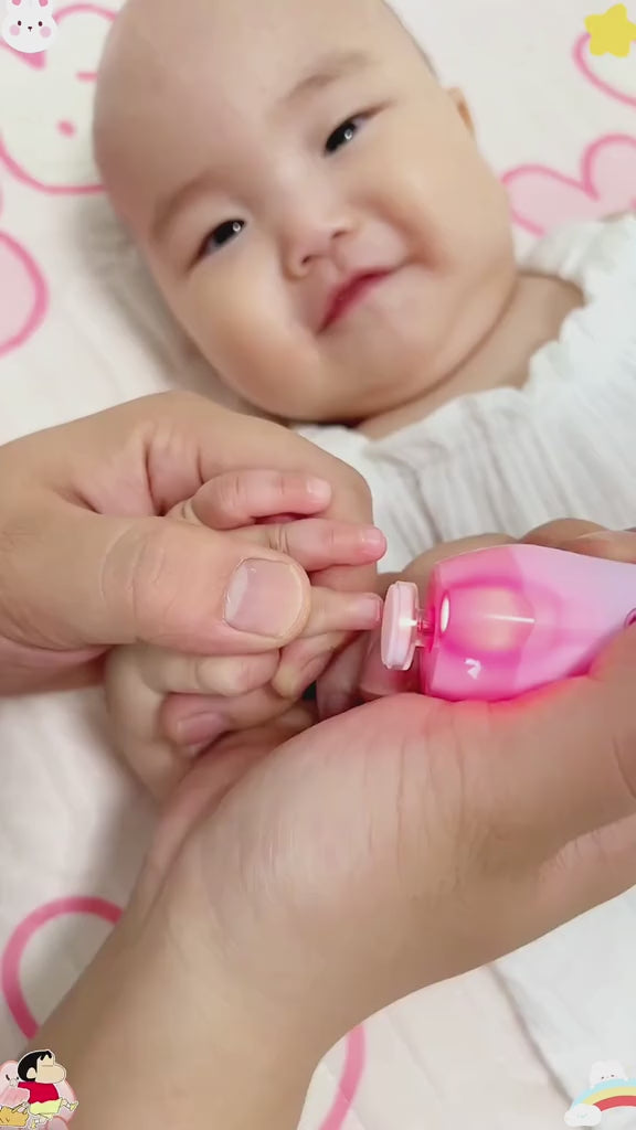 Electric baby Nail clipper LED Light Baby Nail Trimmer Baby Care Set
