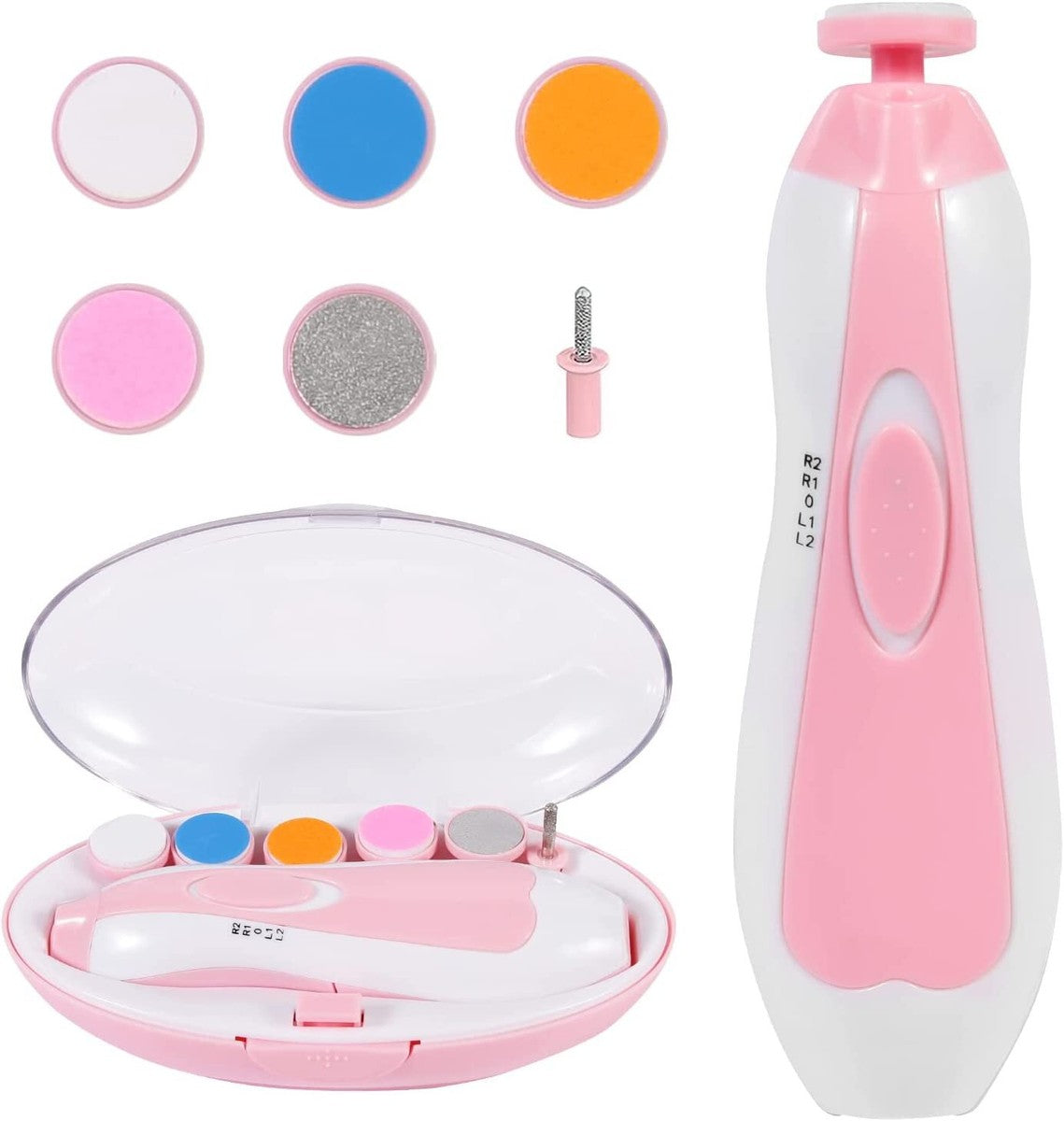 Electric baby Nail clipper LED Light Baby Nail Trimmer Baby Care Set